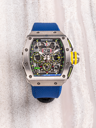 Richard Mille RM11-03Ti placed on its closed clasp