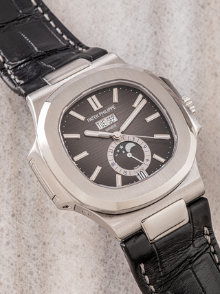 Patek Philippe 5726A placed diagonally