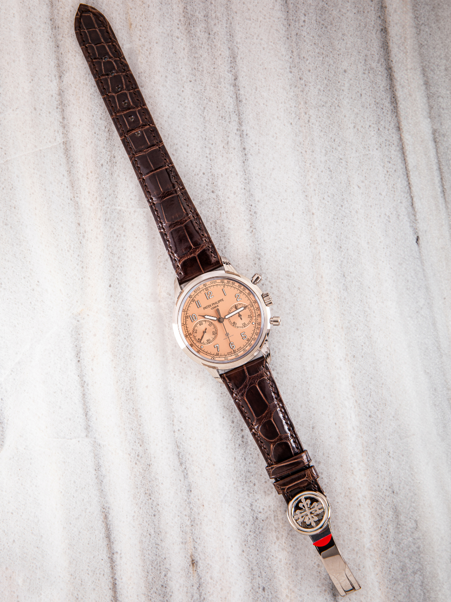 The picture is the full-length view of Patek Philippe 5172G watch