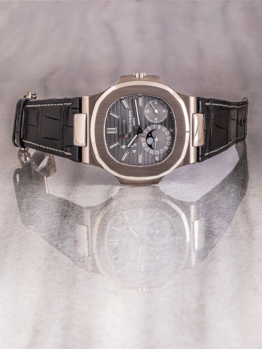 Patek Philippe 5712G placed horizontally