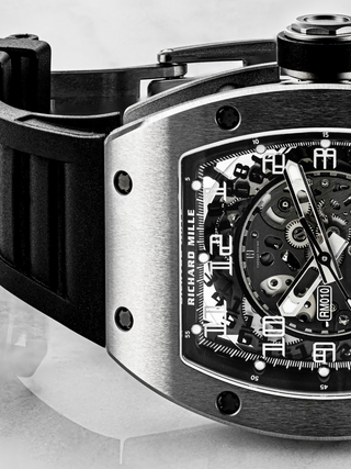 A close view of Richard Mille RM 010 dial