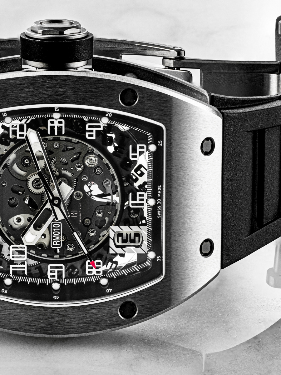 A part of Richard Mille RM 010 dial is visible