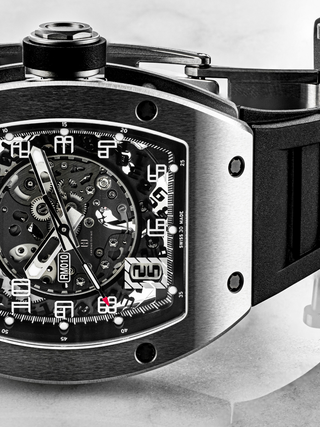 A part of Richard Mille RM 010 dial is visible