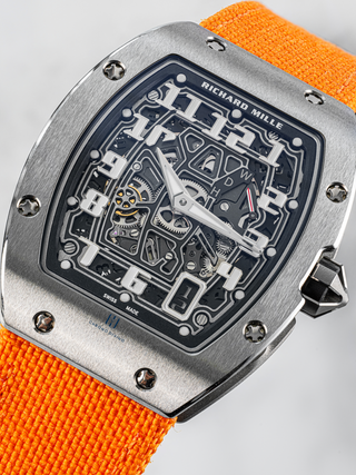The dial of Richard Mille RM 67-01 with its unique crown