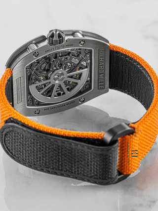 The case of Richard Mille RM 67-01 is shown with closed clasp