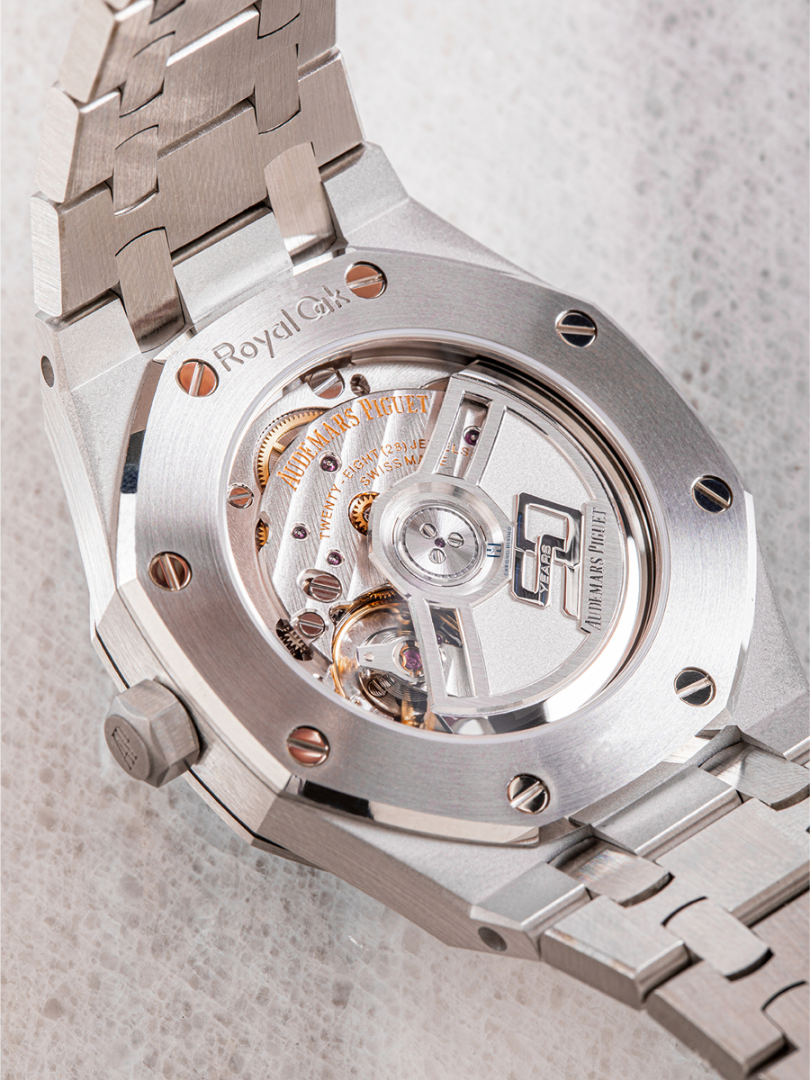 The back case of the Audemars Piguet 77451ST