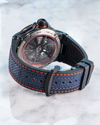Excalibur Spider Huracán by Roger Dubuis, designed with a skeletonized dial and aggressive lines echoing the Lamborghini Huracán engine.