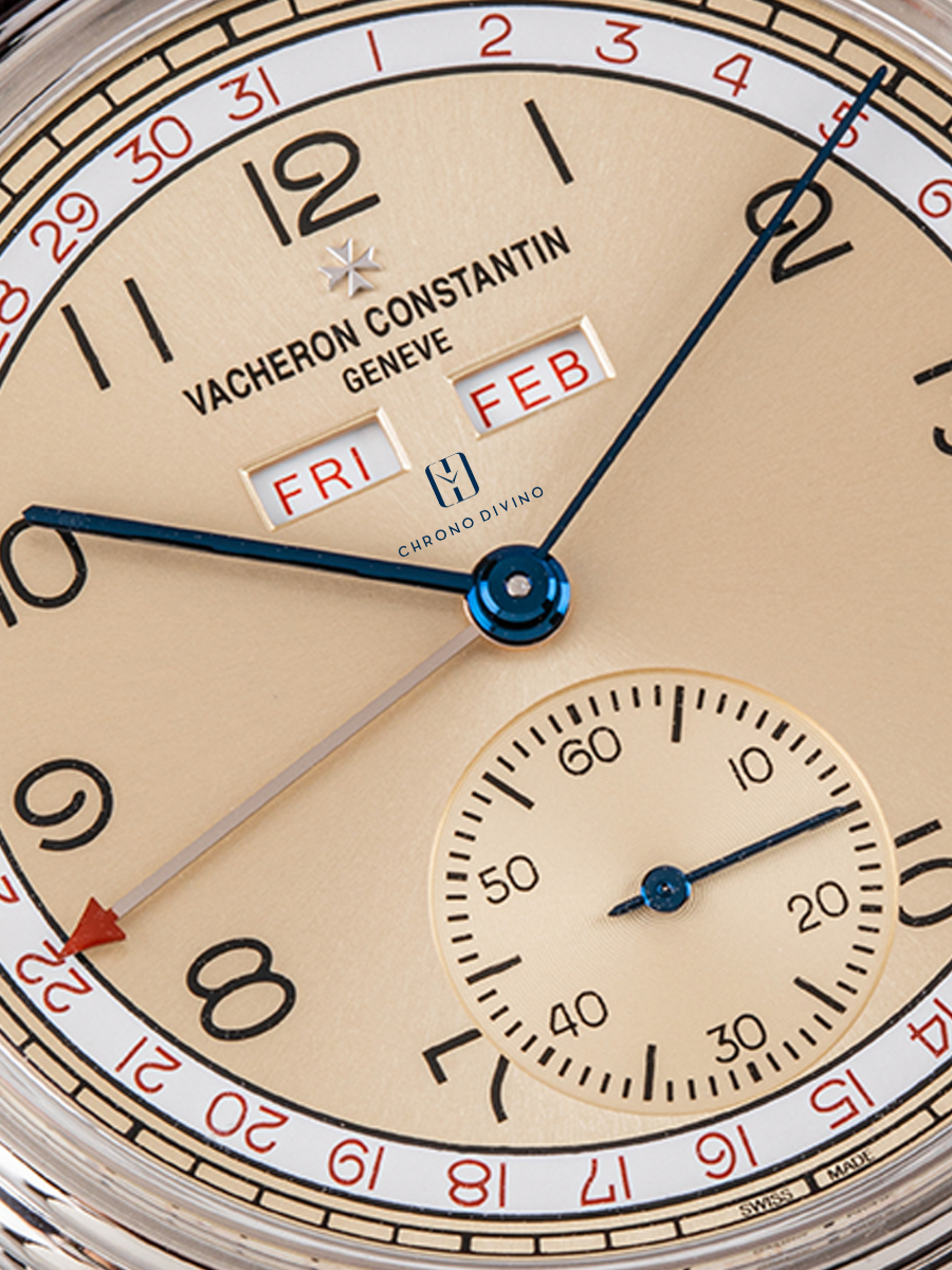 The semi visible dial of Vacheron Constantin 3110V