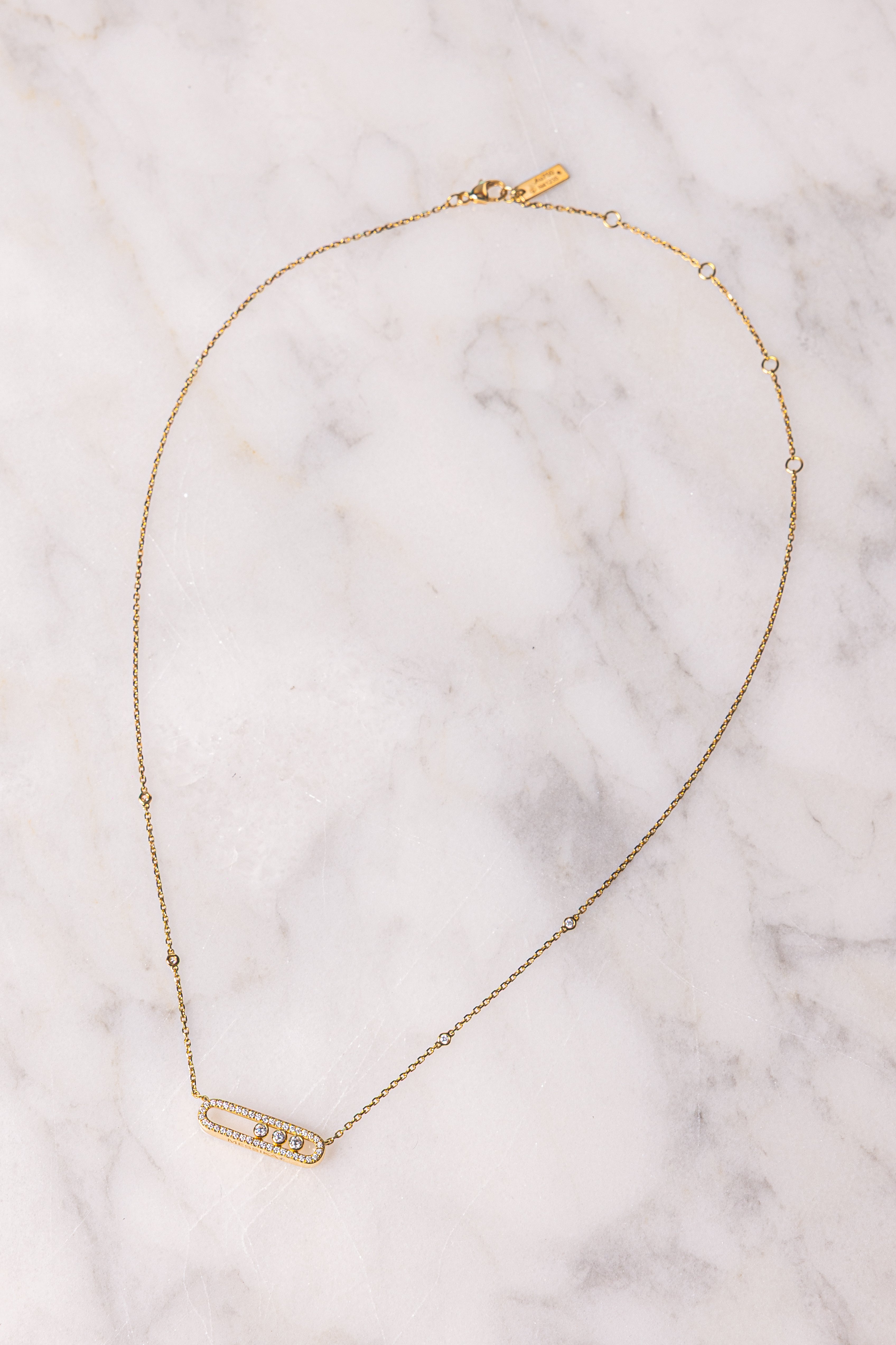 Messika Move Classique Pavé Necklace – Small Model
