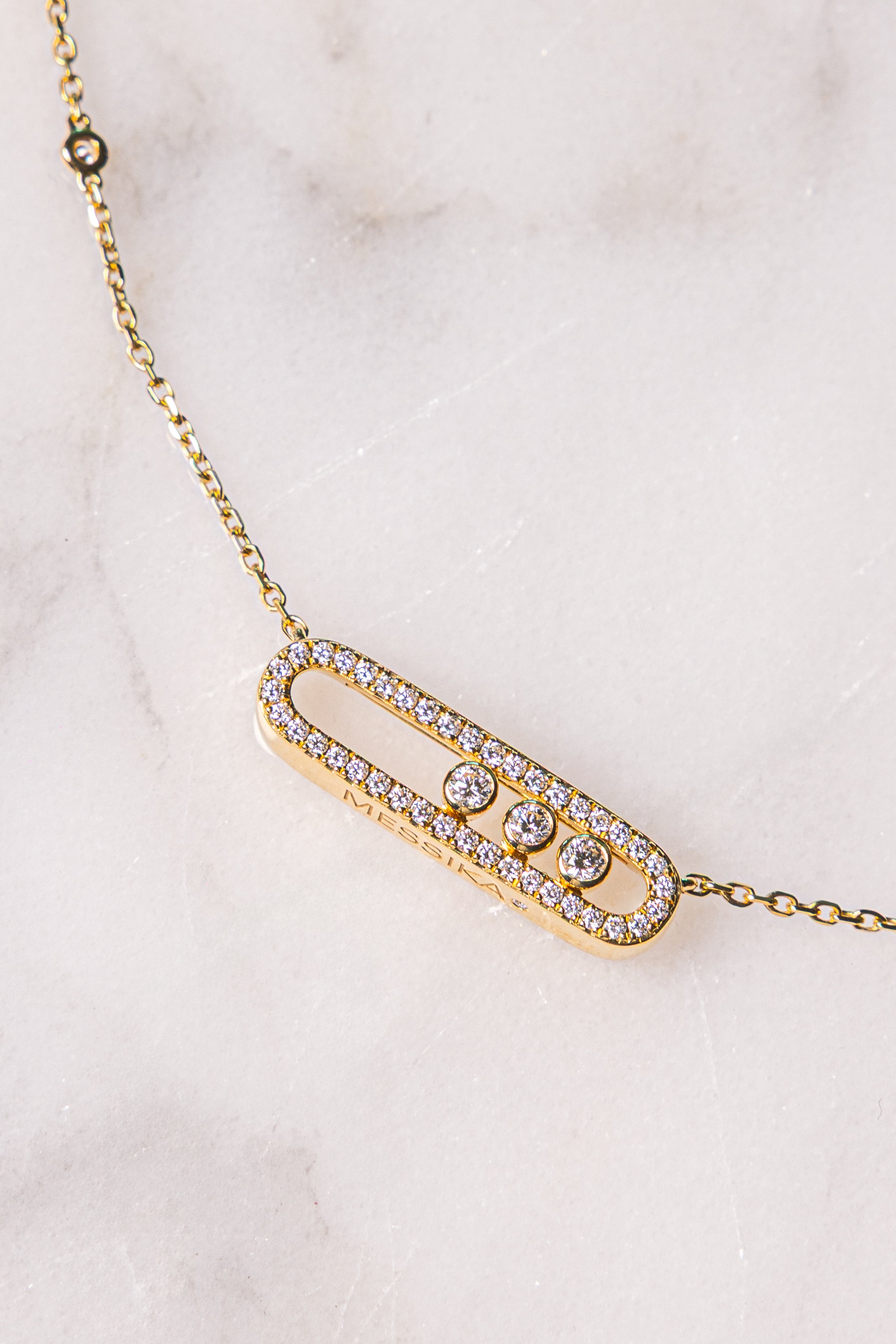 Messika Move Classique Pavé Necklace – Small Model