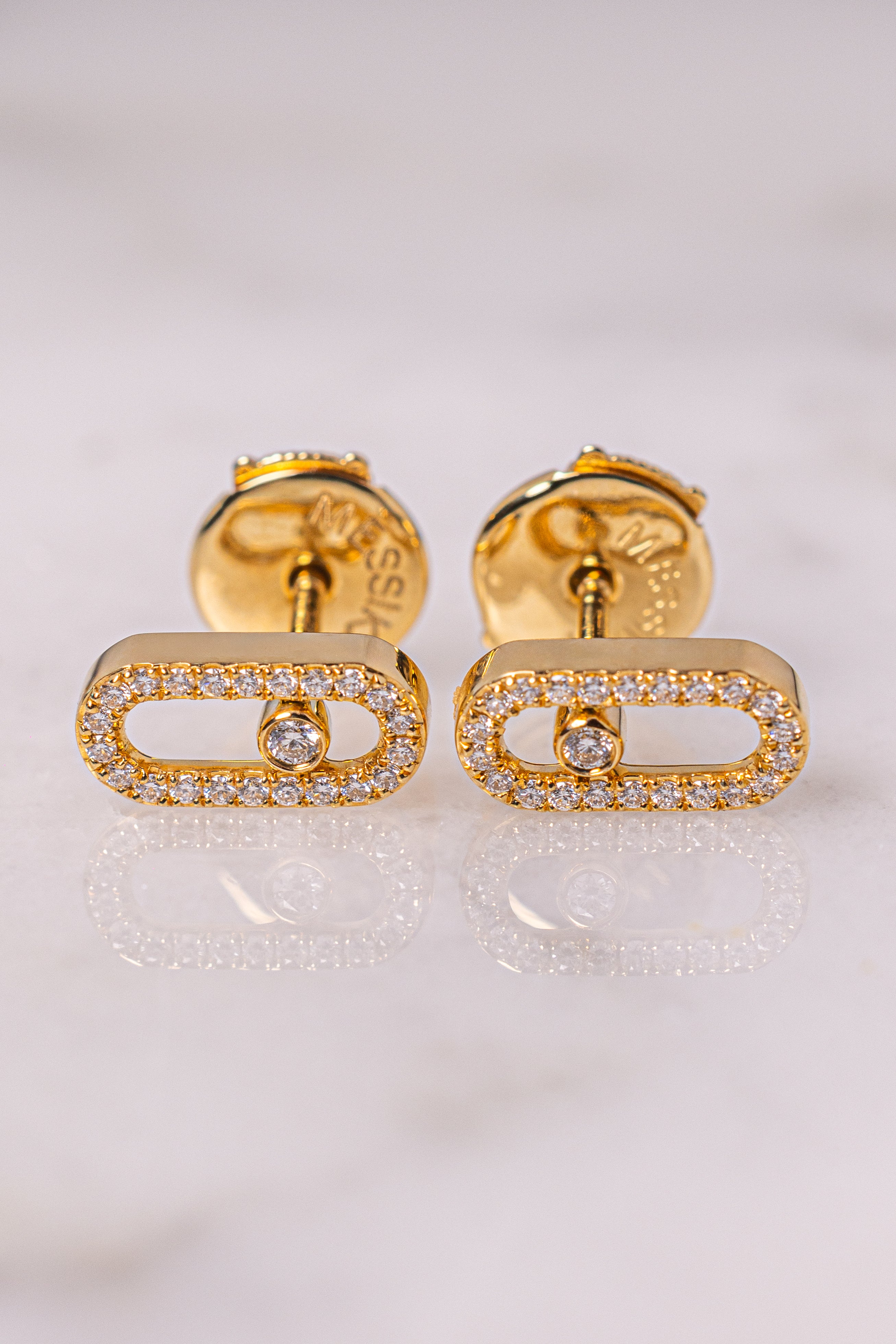 Messika Move Uno Pavé Stud Earrings