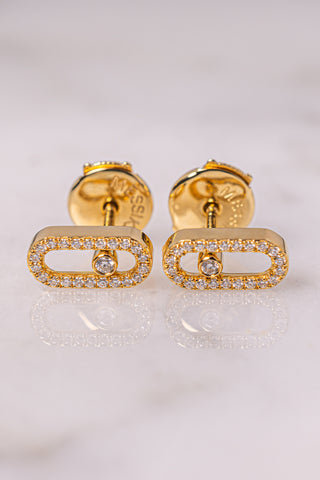 Messika Move Uno Pavé Stud Earrings