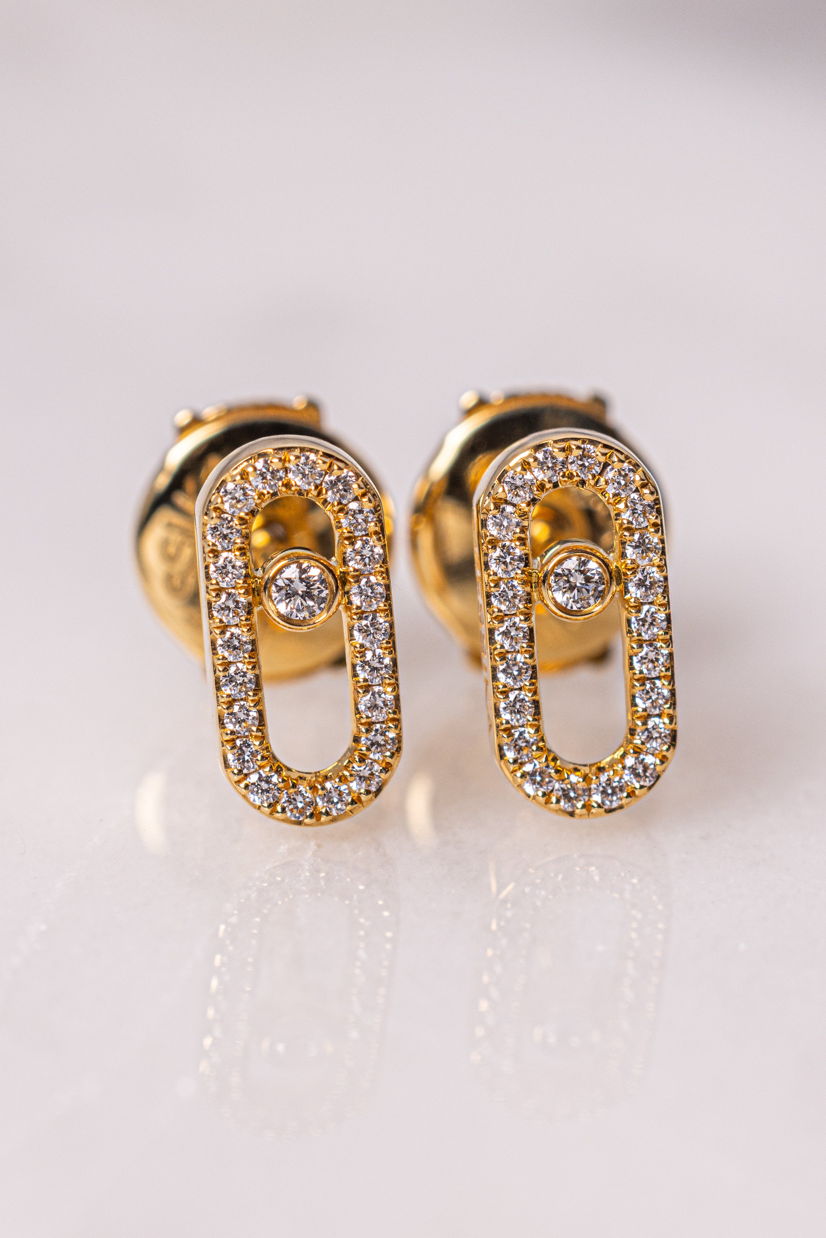 Messika Move Uno Pavé Stud Earrings