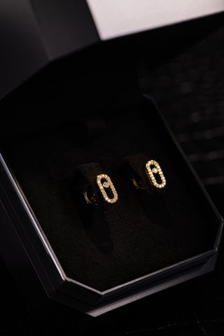 Messika Move Uno Pavé Stud Earrings