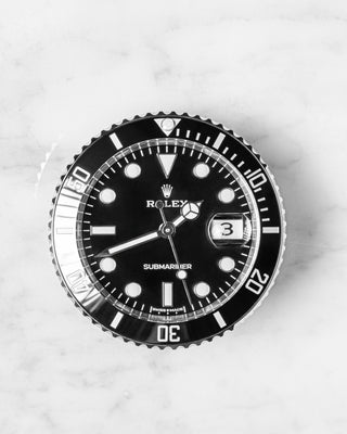 Rolex Submariner Date desk clock 80 mm, stainless steel Reference 909010LN