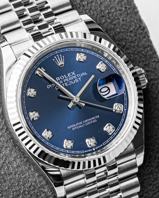 Rolex DateJust Blue - 126234 diamond