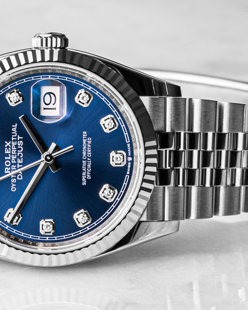 Rolex DateJust Blue - 126234 diamond
