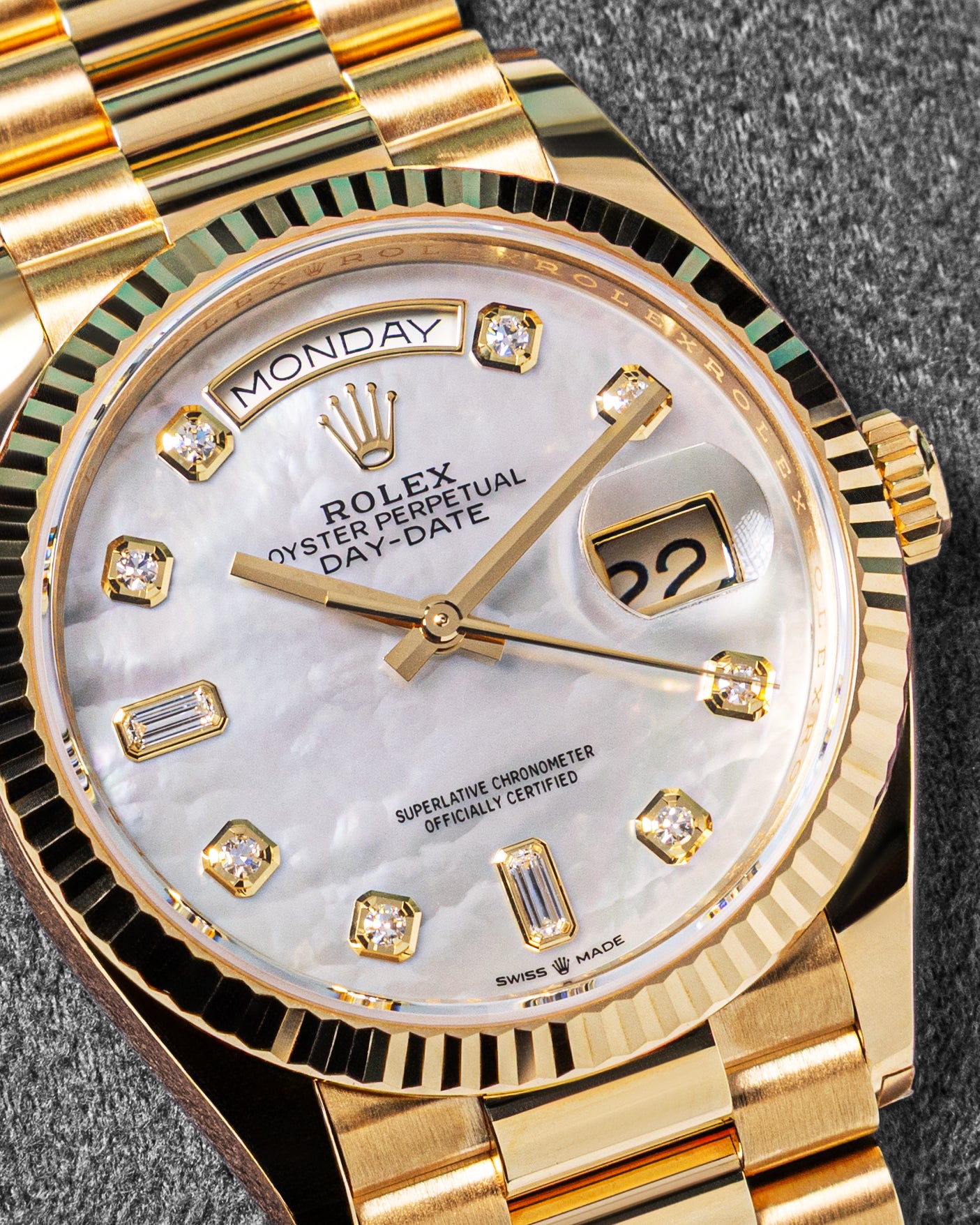 Rolex 128238 mother of pearl