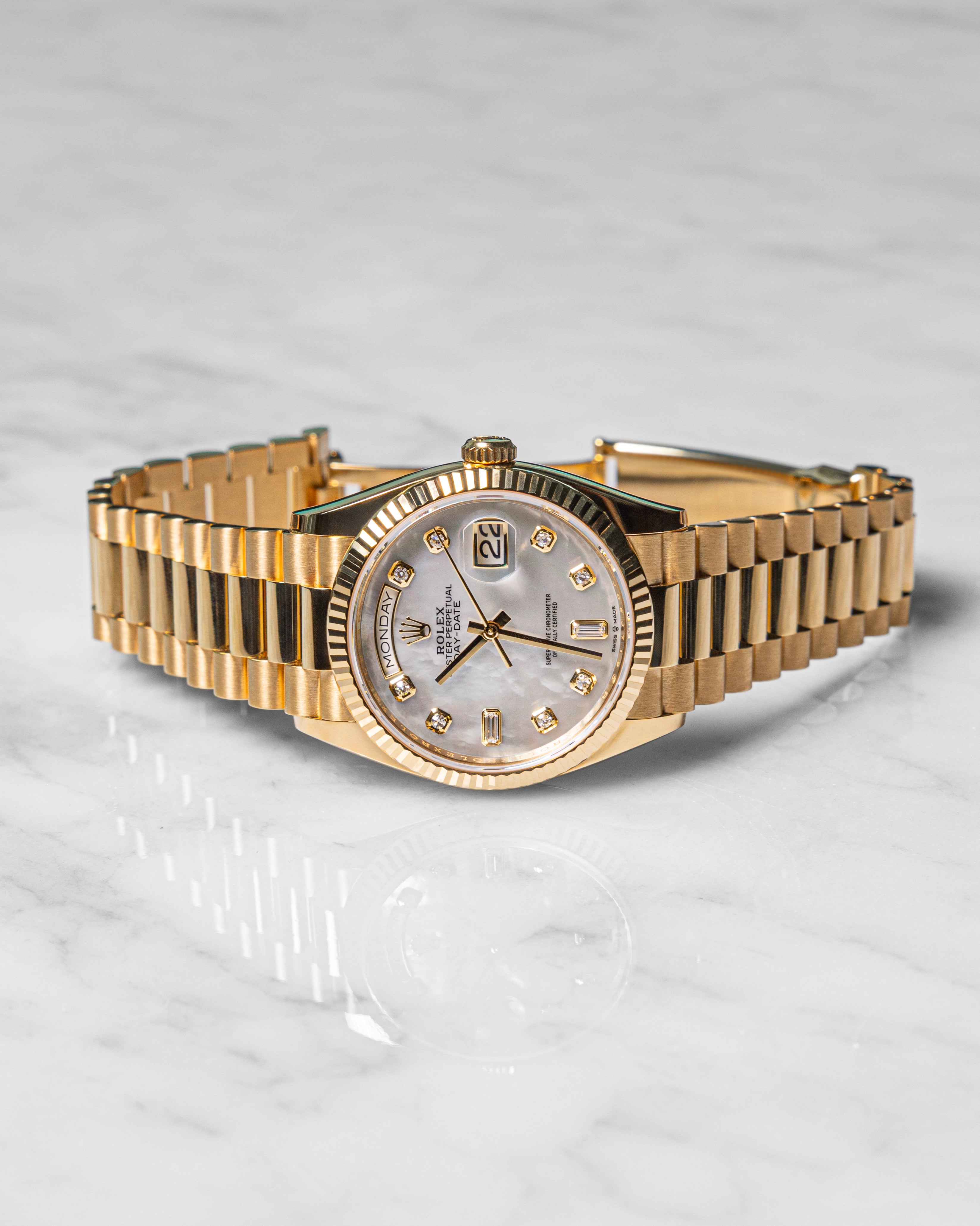 Rolex 128238 mother of pearl