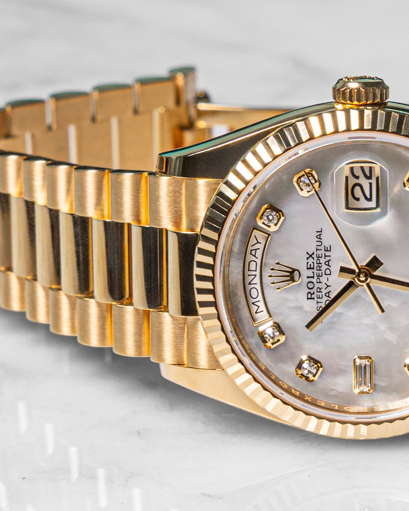Rolex 128238 mother of pearl