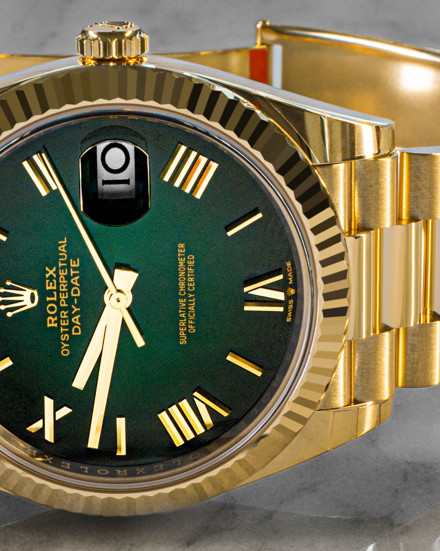 Rolex 228238 green ombre