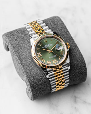 Rolex Date just 126233 green VX