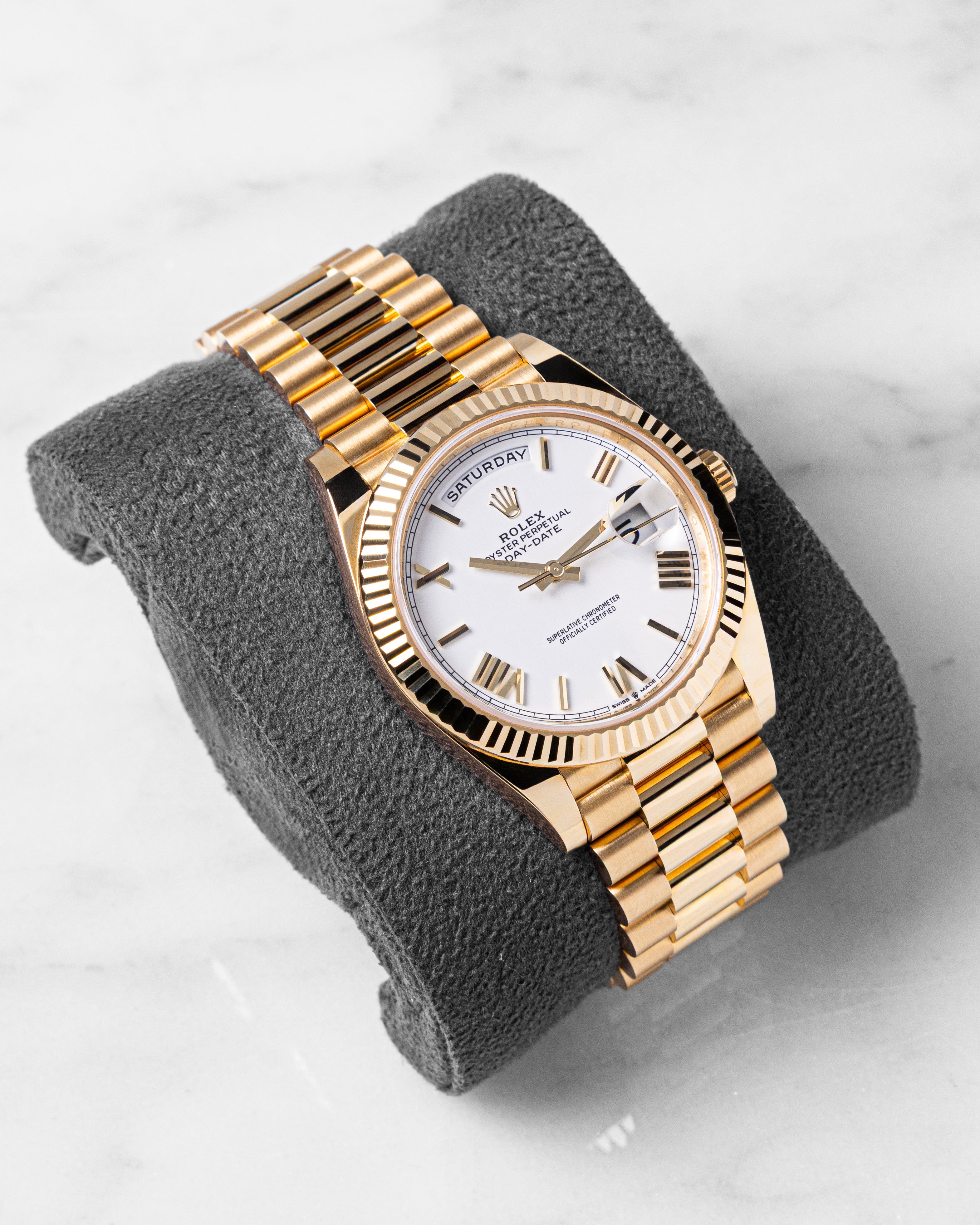 Rolex 228238 White Roman dial