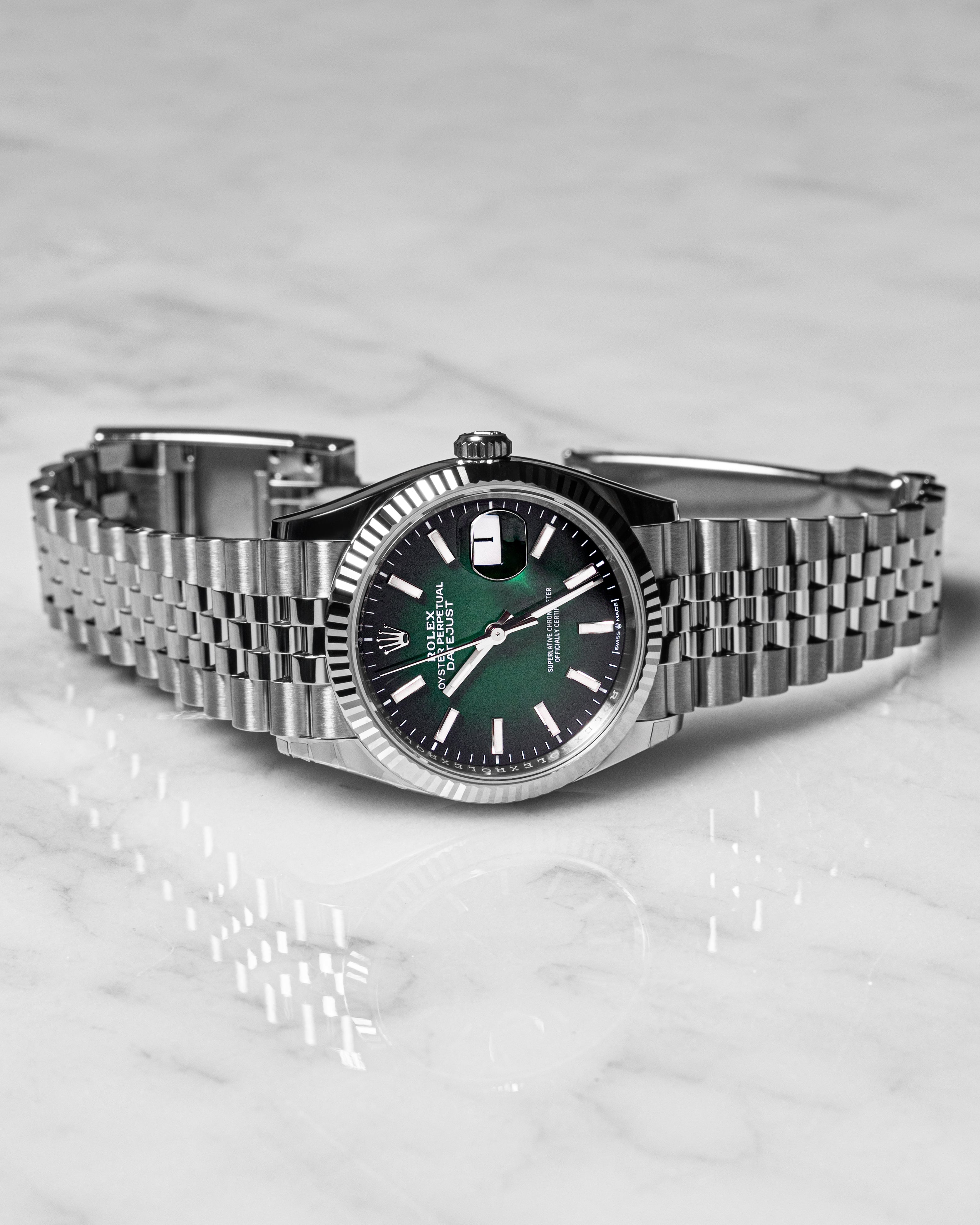 Rolex Datejust 36 Oyster, 36 mm, Oystersteel and white gold Reference 126234