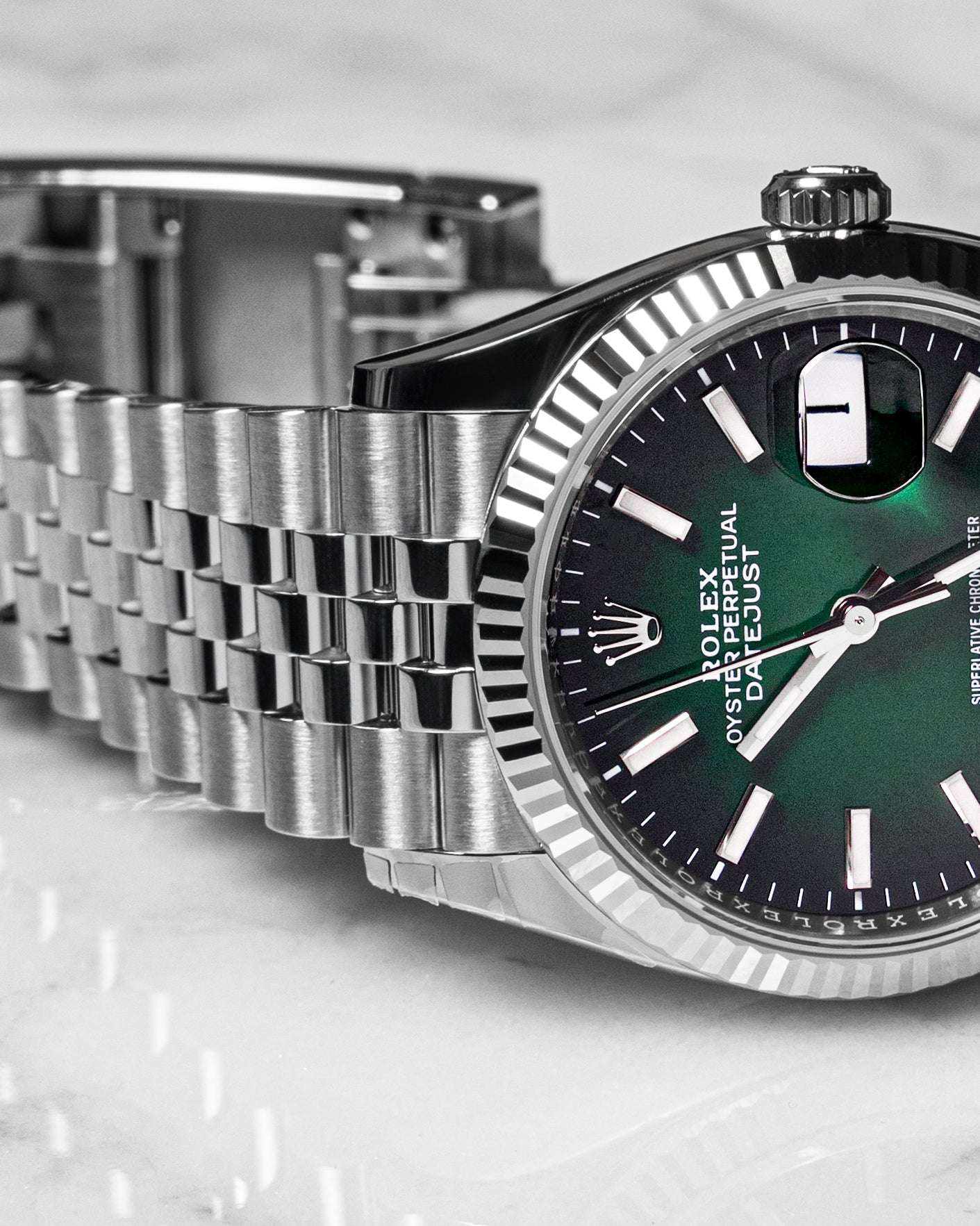 Rolex Datejust 36 Oyster, 36 mm, Oystersteel and white gold Reference 126234