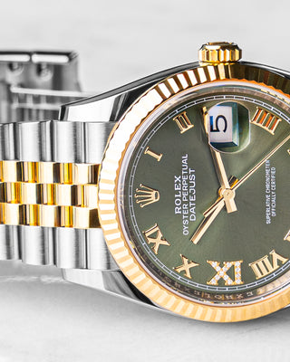 Rolex Date just 126233 green VX