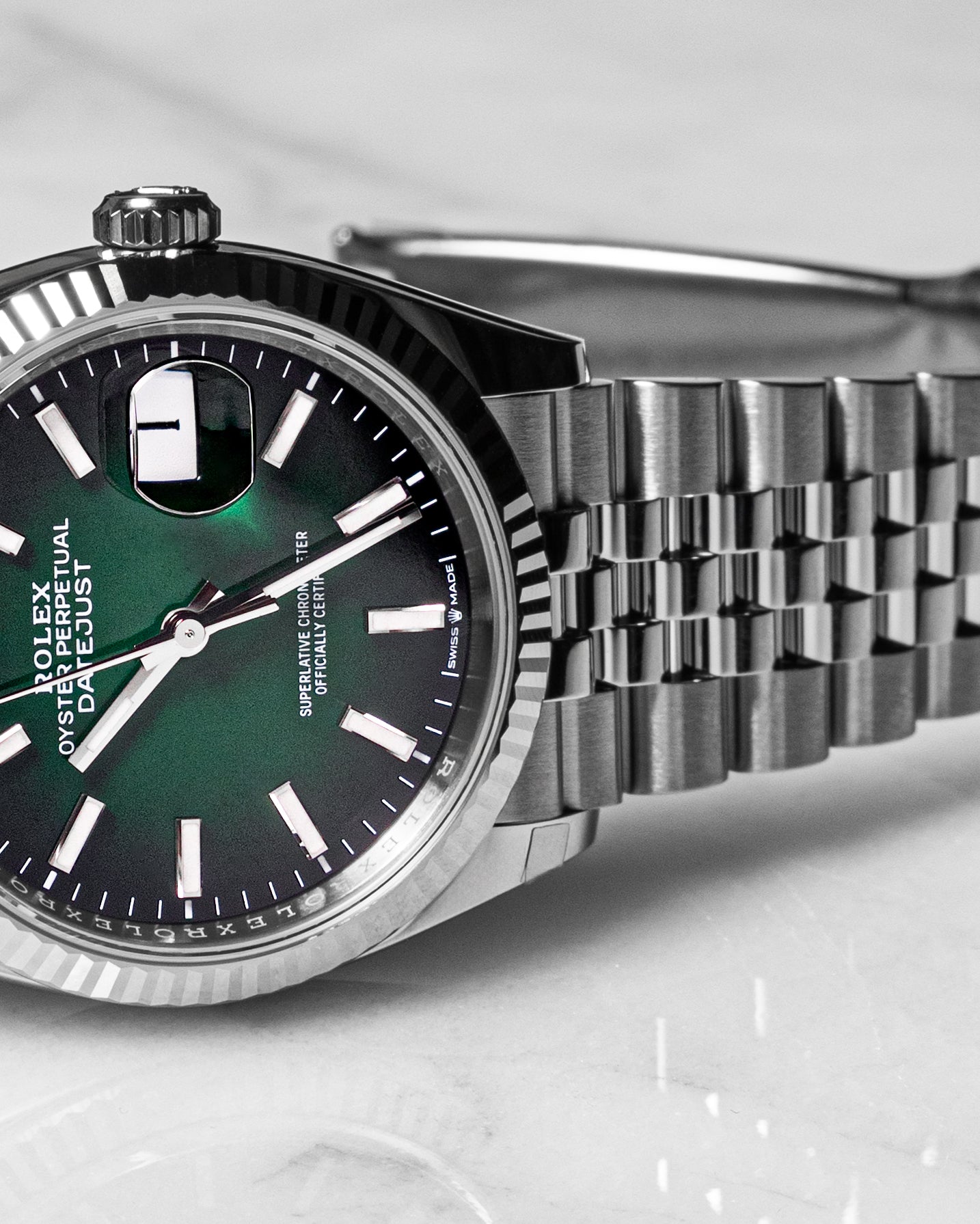 Rolex Datejust 36 Oyster, 36 mm, Oystersteel and white gold Reference 126234