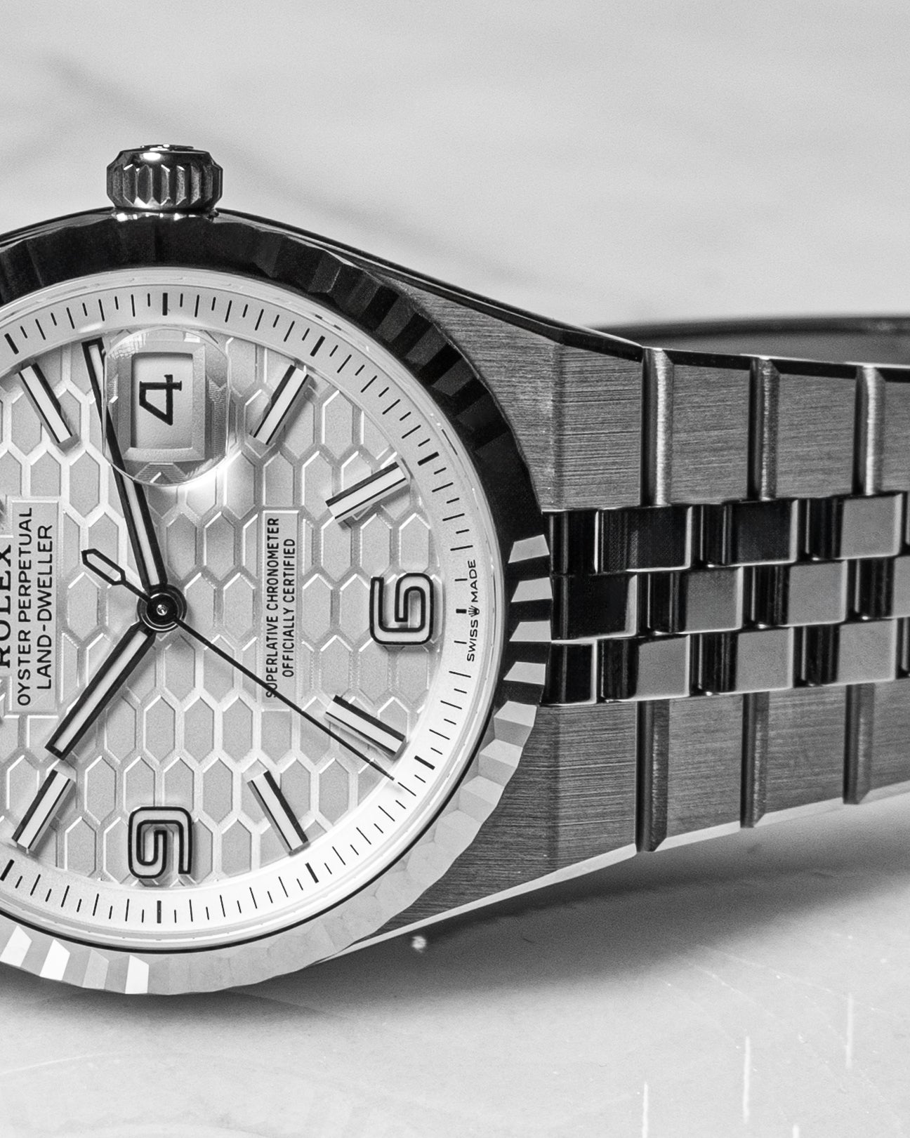 Rolex Land-Dweller 36 Oystersteel and white gold Reference 127234