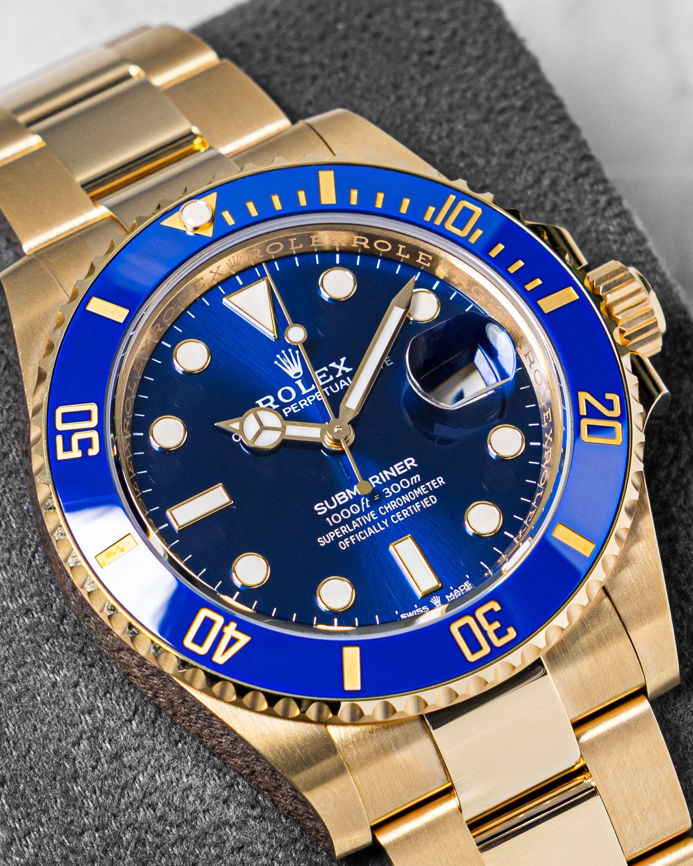 Rolex submariner 126618 blue dial