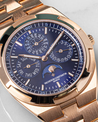 Vacheron perpetual calendar rosegold blue