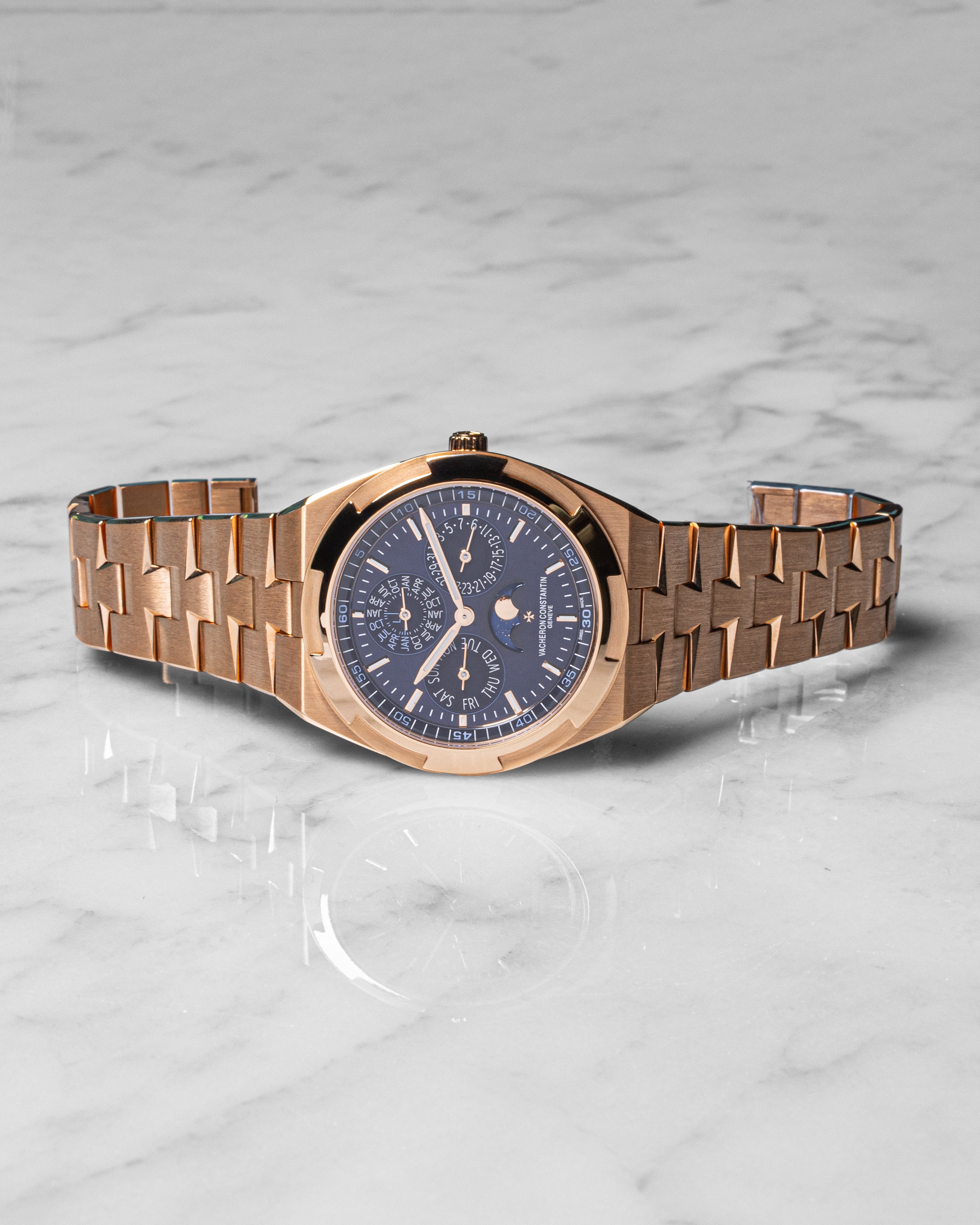 Vacheron perpetual calendar rosegold blue