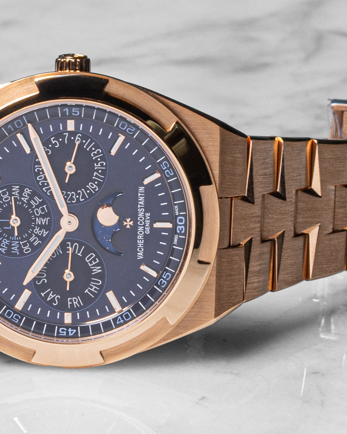 Vacheron perpetual calendar rosegold blue