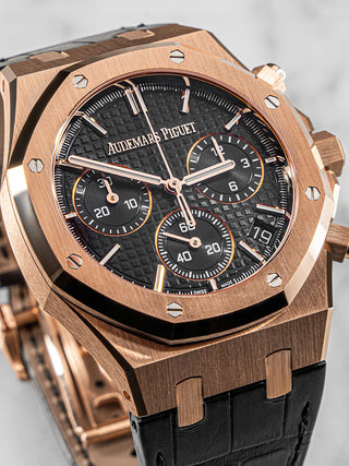 Audemars Piguet 26240OR Black Leather