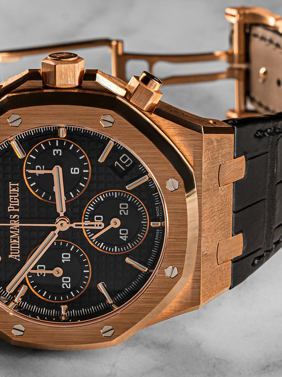 Audemars Piguet 26240OR Black Leather