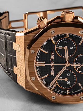 Audemars Piguet 26240OR Black Leather