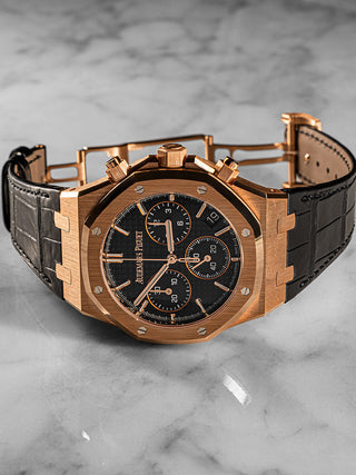 Audemars Piguet 26240OR Black Leather
